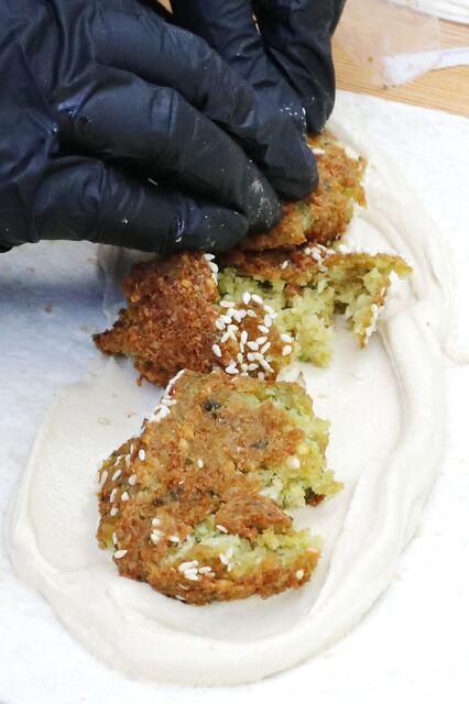 Goldbraune Falafel